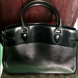 16”x7-1/2x5” Epie black leather Louis Vuitton